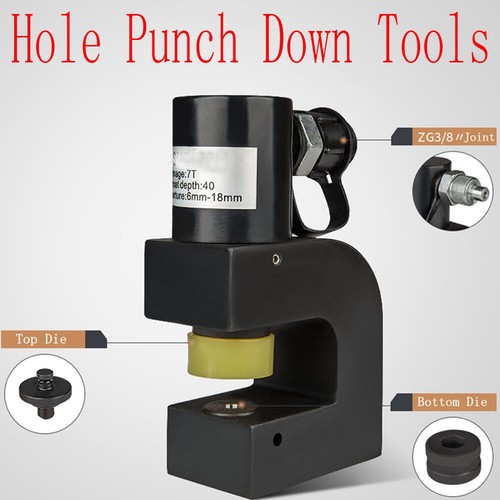 Hydraulic Cable Bridge Hole Punch Down Tools Hole Diggers Punching Force 70KN - Picture 1 of 6