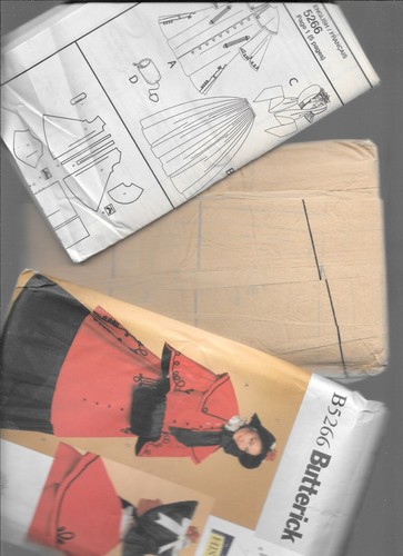Victorian Dickens Caroling costume Butterick Pattern B5266 Cloak Skirt Hat UNCUT - Picture 3 of 4