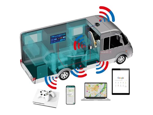 Router WiFi SELFSAT MWR 4540 4G Cat 6 hasta 300 Mbps incl. antena panorámica negro - Imagen 4 de 11