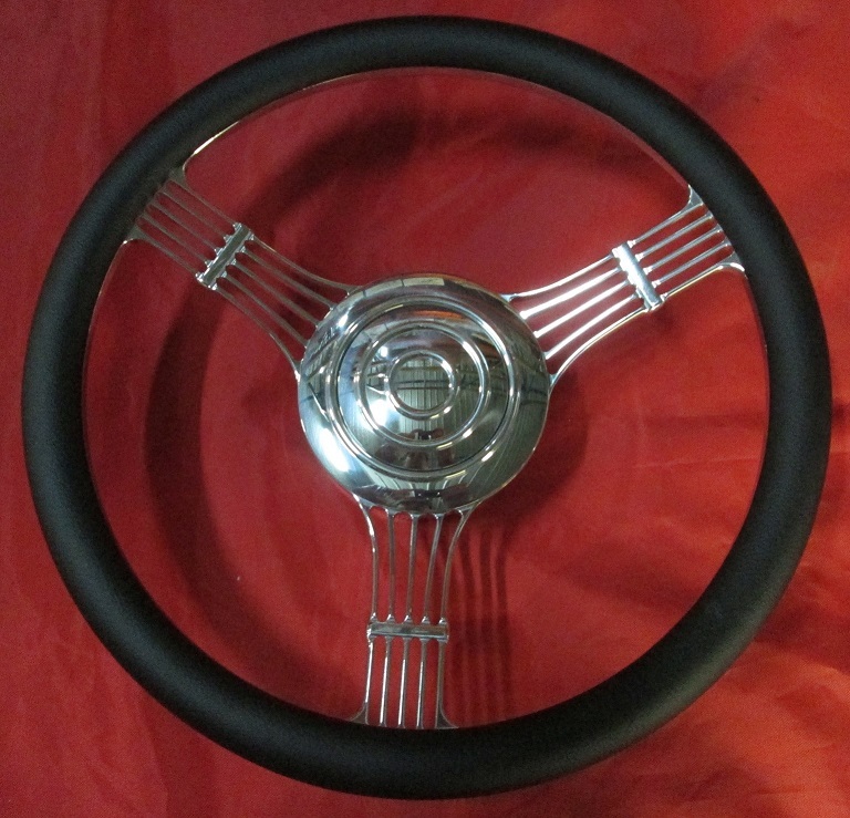 14" Billet Woody Rivet Custom Steering Wheel & Horn Button – Street Hot Rod