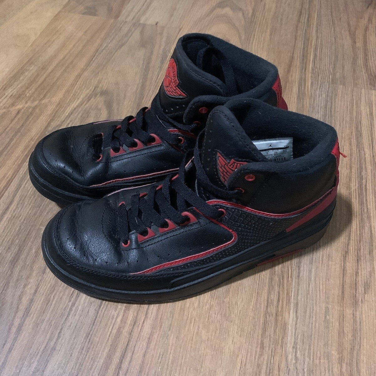 Nike Air Jordan 2 GS Black Red 834276-001 Alternate 87 Youth