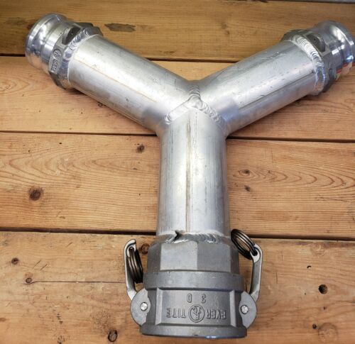 Aluminium 3" Y Rohr Entladepumpe LKW Camlock Kupplung Kupplung Nocken und Nut