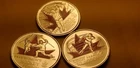 Canada 2010 Vancouver Olympics Complete Set Of Three Red Coloured 25 Cent Coins.