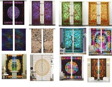 Indian Mandala Hippie Window Treatment Curtains Cotton Drape Balcony Room Decor