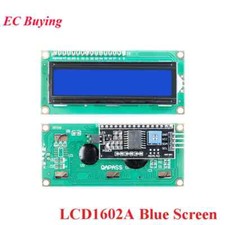 1602 LCD Display Module, Blue Screen, IIC/I2C Adapter Plate for Arduino