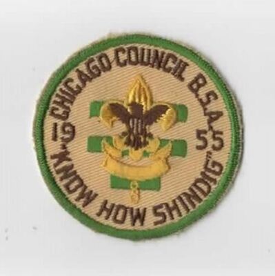 1955 ''Know How Shindig'' Chicago Council GRN Bdr. ( GLUE ON BACK)  [CHI-190]