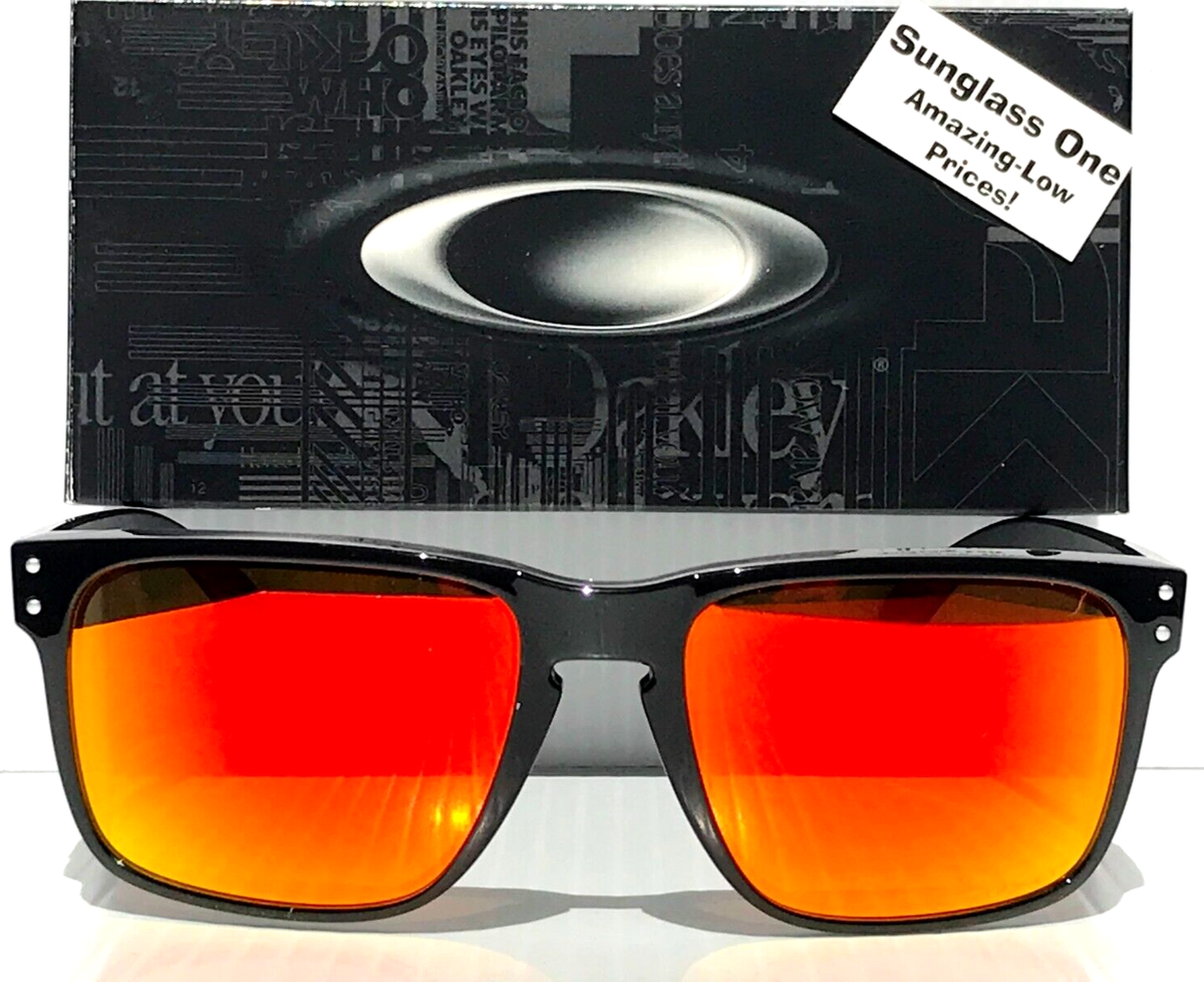 NEW Oakley HOLBROOK XL Black Ink POLARIZED PRIZM Ruby Lens