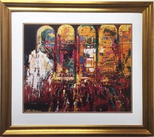 LeRoy Neiman "Metropolitan Opera" CUSTOM FRAMED Art Lithograph LINCOLN CENTER NY