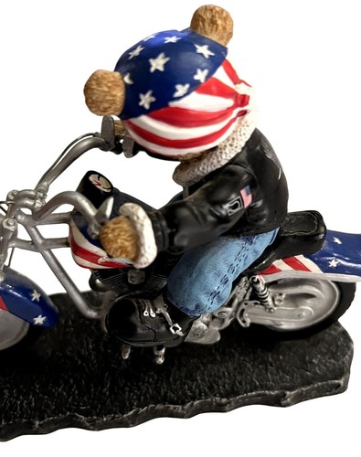 BEAR TO BE WILD Faithful Fuzzies Born To Ride Collection Figurine Sculpture 2678 - Picture 6 of 15