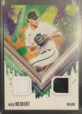 2021 Panini Diamond Kings DK Materials Nick Neidert Miami Marlins