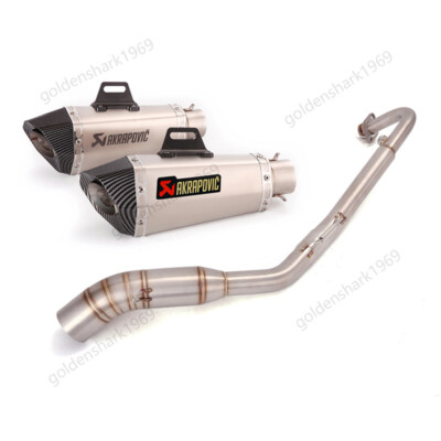 For Kawasaki Z125 Pro 2017-2025 Exhaust System Header Link Pipe Muffler Slip on