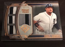 2017 TOPPS MUSEUM COLLECTION BASEBALL MIGUEL CABRERA PRIMARY PIECES QUAD 60/75