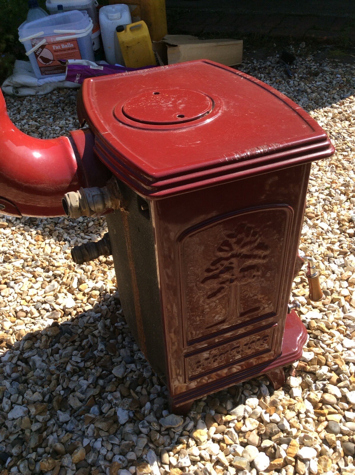 Multi Fuel Cast Iron Burner Stove With Back Boiler For 23 Radiators