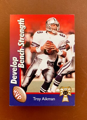 rare troy aikman cards Troy Aikman RARE Football Card - Sigma Chi MVP Motivation Card