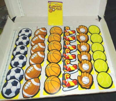Trend Enterprises Sports Stuff Balls 36 pieces Mini Accents Variety Pack T-10829
