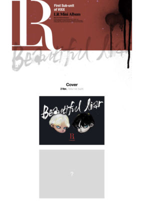 VIXX LR [BEAUTIFUL LIAR] 1st Mini Album CD+Foto Buch+Sticker+Paper