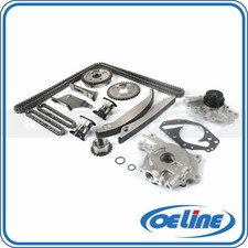 Kit de cadena de distribución para 00-04 Sebring Stratus 2,7 L V6 con bomba de agua y aceite (engranaje SBEC)