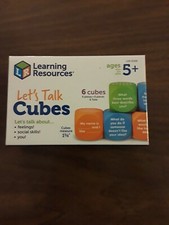 Learning Resources Lets Talk Cubes New Sealed