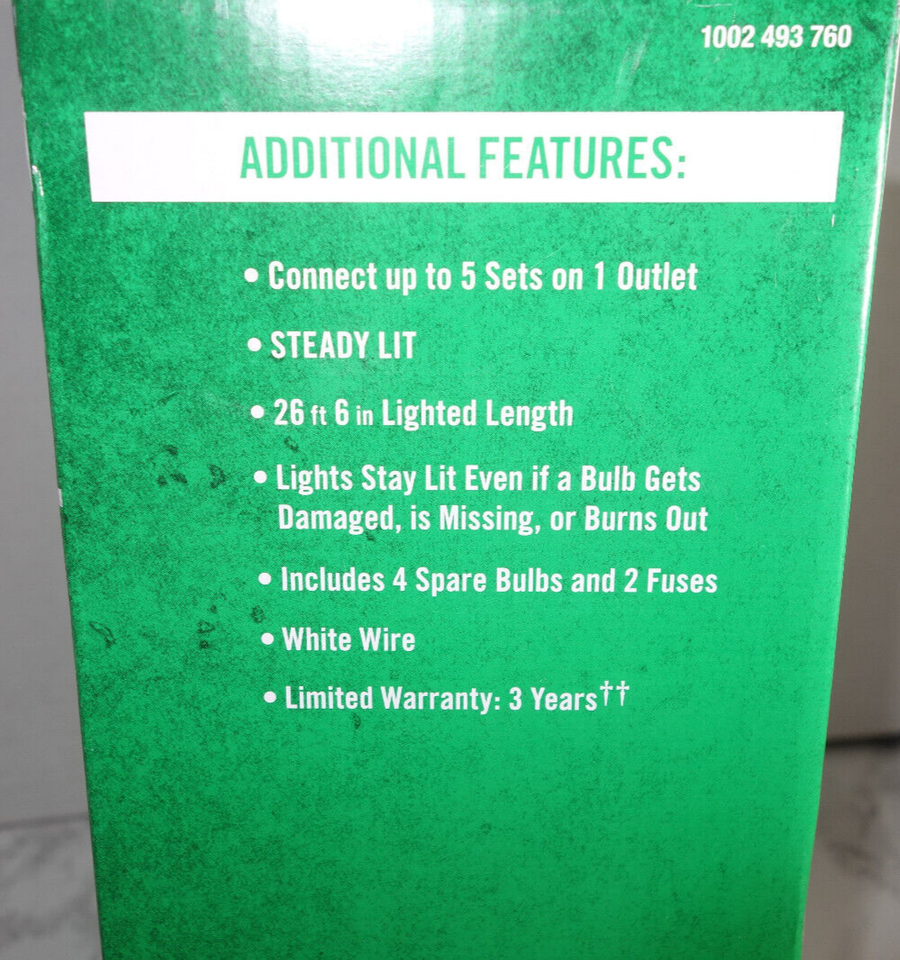 Home Accents 300 Warm White LED Icicle Lights STEADY STAY LIT SUPER