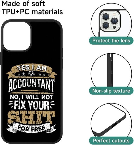 Hard TPU Case accountant not a magician For Samsung A15 A16 S23 S24 S25 Ultra FE - 第 19/25 張圖片