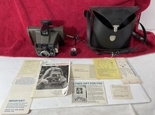 Vintage polaroid color pack II camera case  paperwork manual untested AS IS