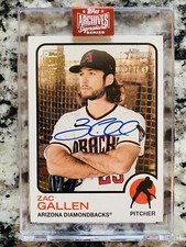2022 Topps Heritage - Archives Signature Series Zac Gallen Auto /68 Diamondbacks
