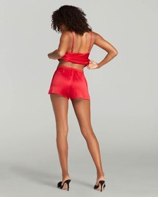Agent Provocateur Arlette Red Silk Shorts UK10 Medium NWT $135