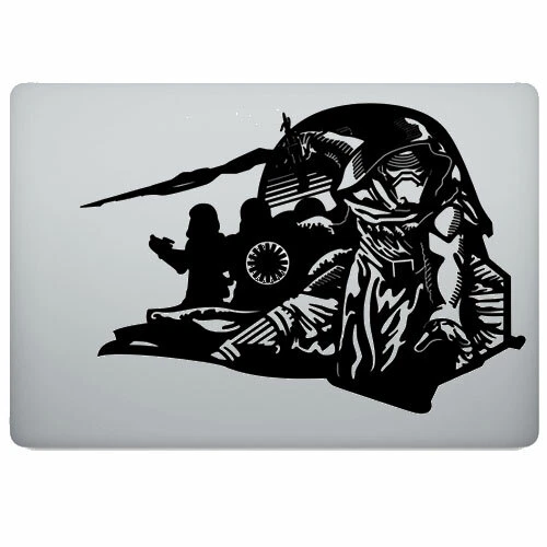 Calcomanía adhesiva de vinilo de personaje de Star Wars Kylo Ren para Macbook Air/Pro para computadora portátil Foto 2 de 4