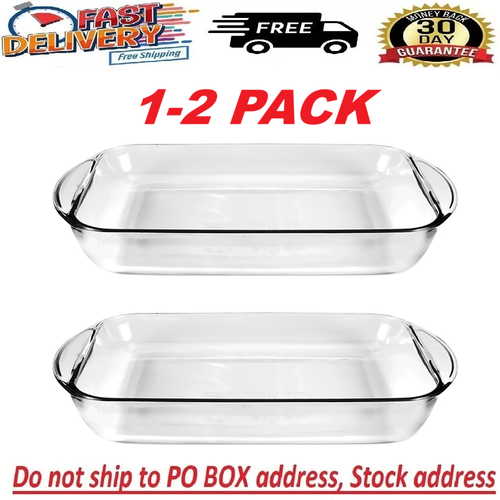 Anchor Hocking 9" x 13" Clear Glass Pan, Casserole Baking Dish- FREE SHIP - Picture 10 of 10