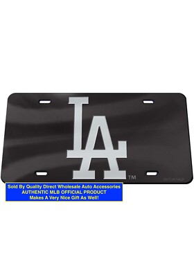 LA Los Angeles DODGERS BASEBALL   AUTHENTIC MLB ACRYLIC License Plate Frame