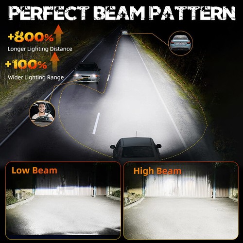 2X D3R D3S Canbus LED Headlight Bulbs 60000LM 300W 6000K Hi/Lo White Replace HID - Picture 9 of 16