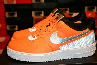 AUTHENTIC NIKE AIR FORCE 1 '07 LV8 3M Total Orange Silver CT2299 800 Men  size | eBay