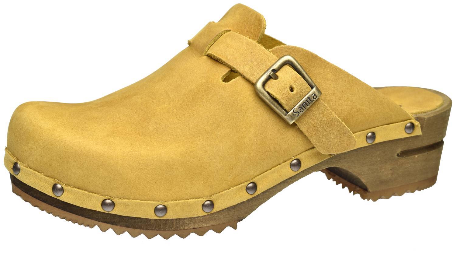 Сабо Sanita Wood Kristel Damen Хаусшуэ Гартеншуэ Геольтес Ледер - NE 17990₽