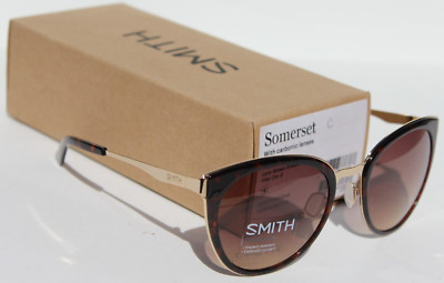 SMITH OPTICS Somerset Sunglasses Tortoise/Brown Gradient Round NEW $139