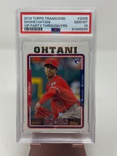 2019 TOPPS TRANSCENDENT VIP PARTY SHOHEI OHTANI RC 2005 PSA GEM MT 10 30/50
