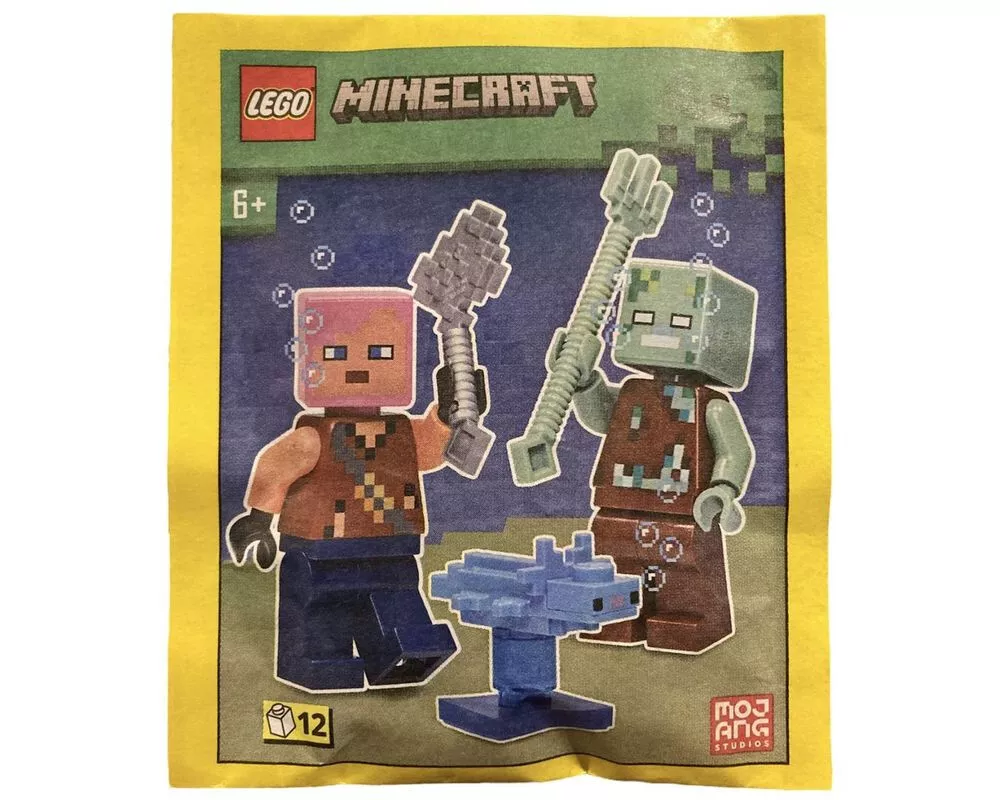 ORIGINAL LEGO MINECRAFT Adventurer with Drowned and Axolotl