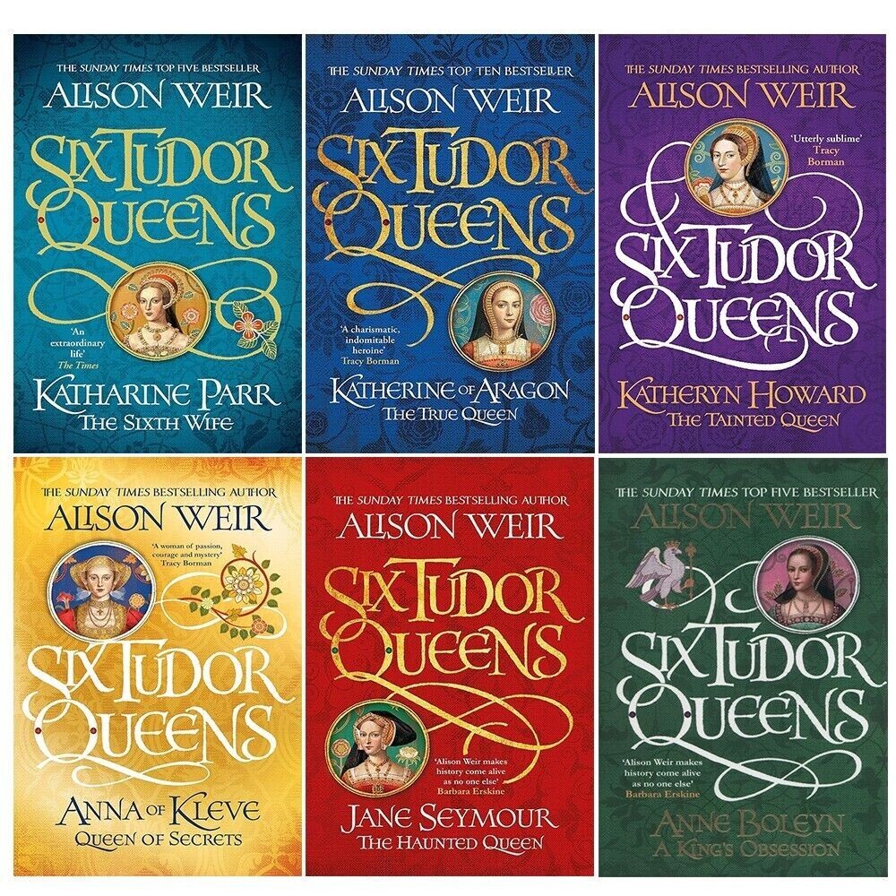 Six Tudor Queens Collection 5 Books Set by Alison Weir Katherine of Aragon