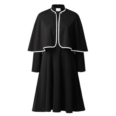 Christian Clergy Woman's Dress With Cape Catholic Priest Christian Clergy Woman's Dress With Cape Catholic Priest