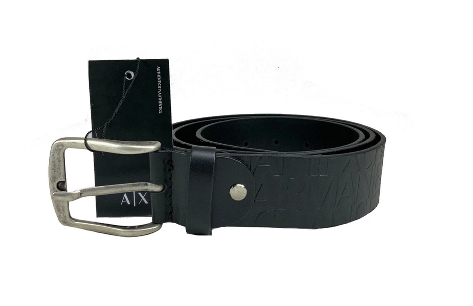 Armani Exchange 7523 Cintura Uomo Casual Jeans Vera Pelle Made Italy Affare