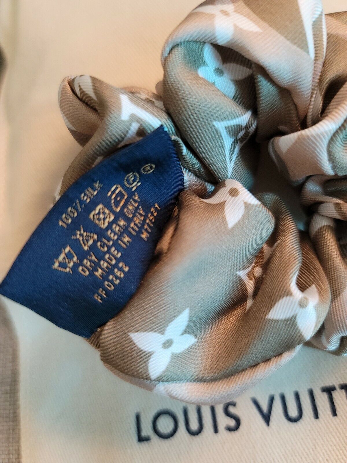 Louis Vuitton Monogrammed Silk Hair Scrunchie at 1stDibs  lv scrunchie, louis  vuitton hair scrunchie, louis vuitton scrunchies