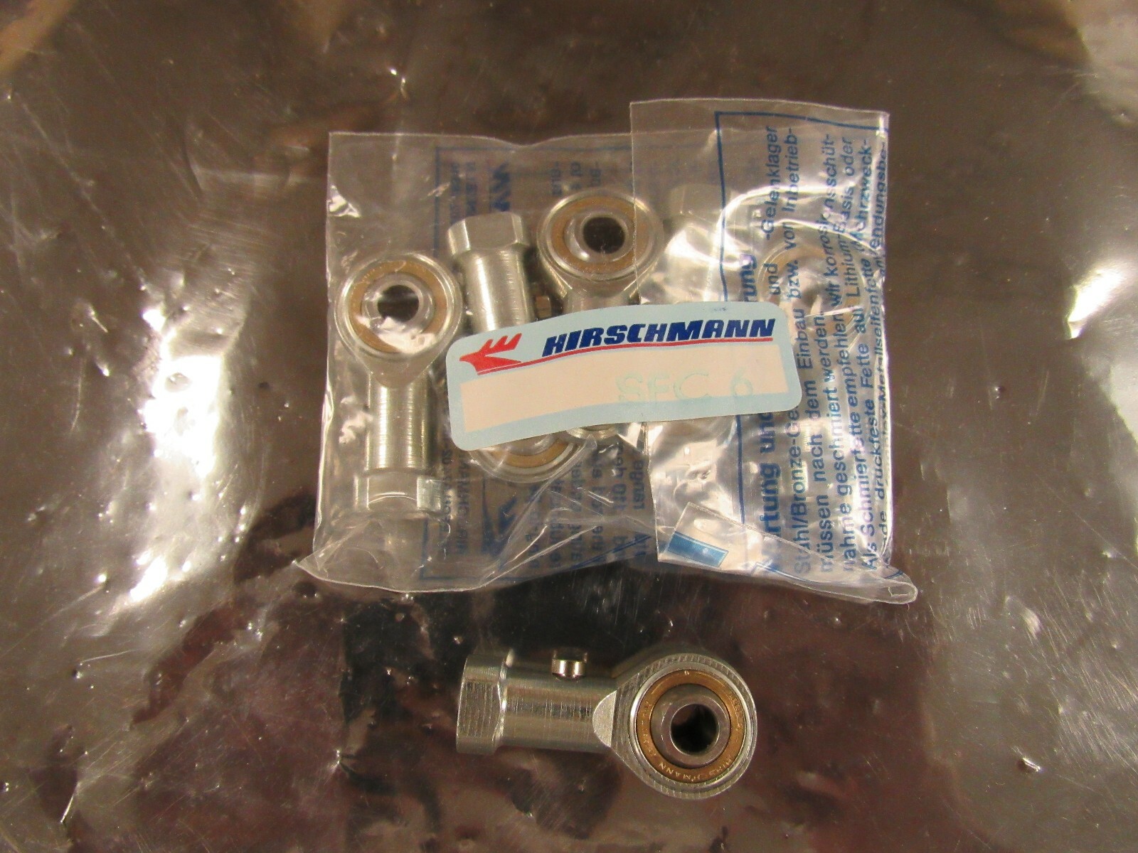 HIRSCHMANN SFC6 SFC6 6mm ROD END ROLLER BEARING FEMALE (LOT OF 5)**NIB