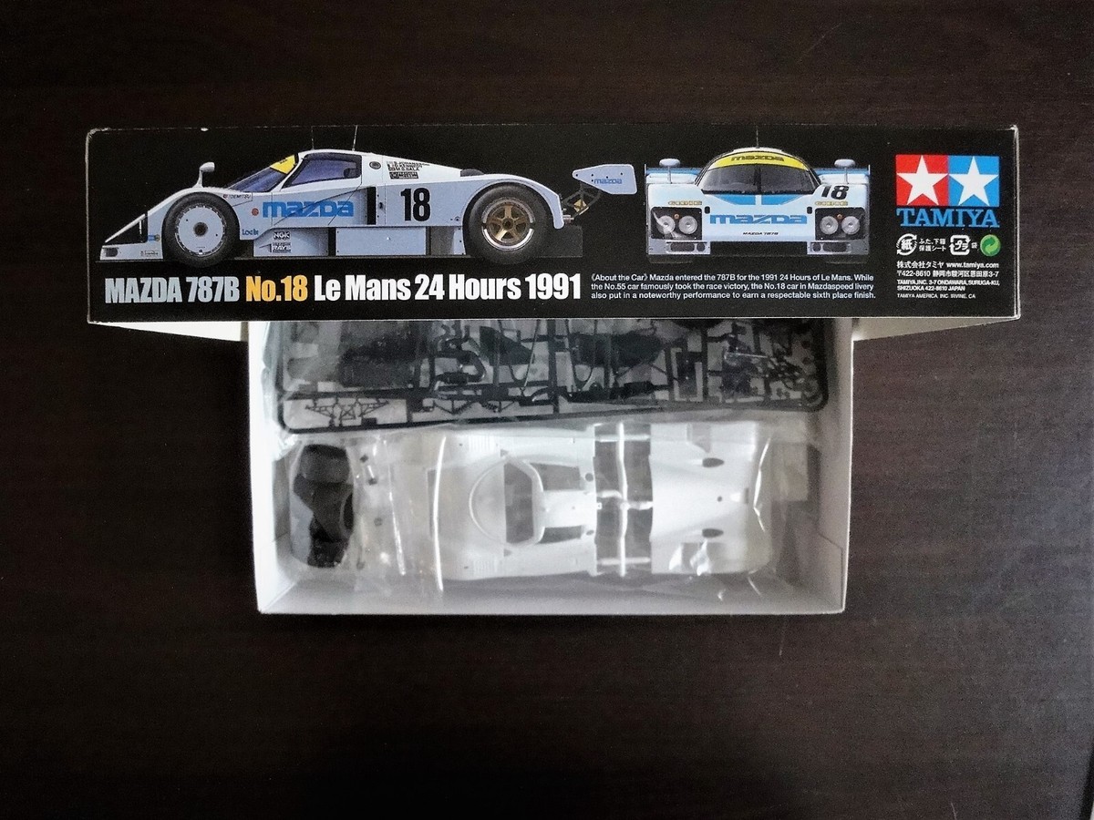 TAMIYA MAZDA 787B 1/24 スケールモデル Rare kit Tamiya 1/24 Model Kit Mazda 787B No.18 1991 Le Mans
