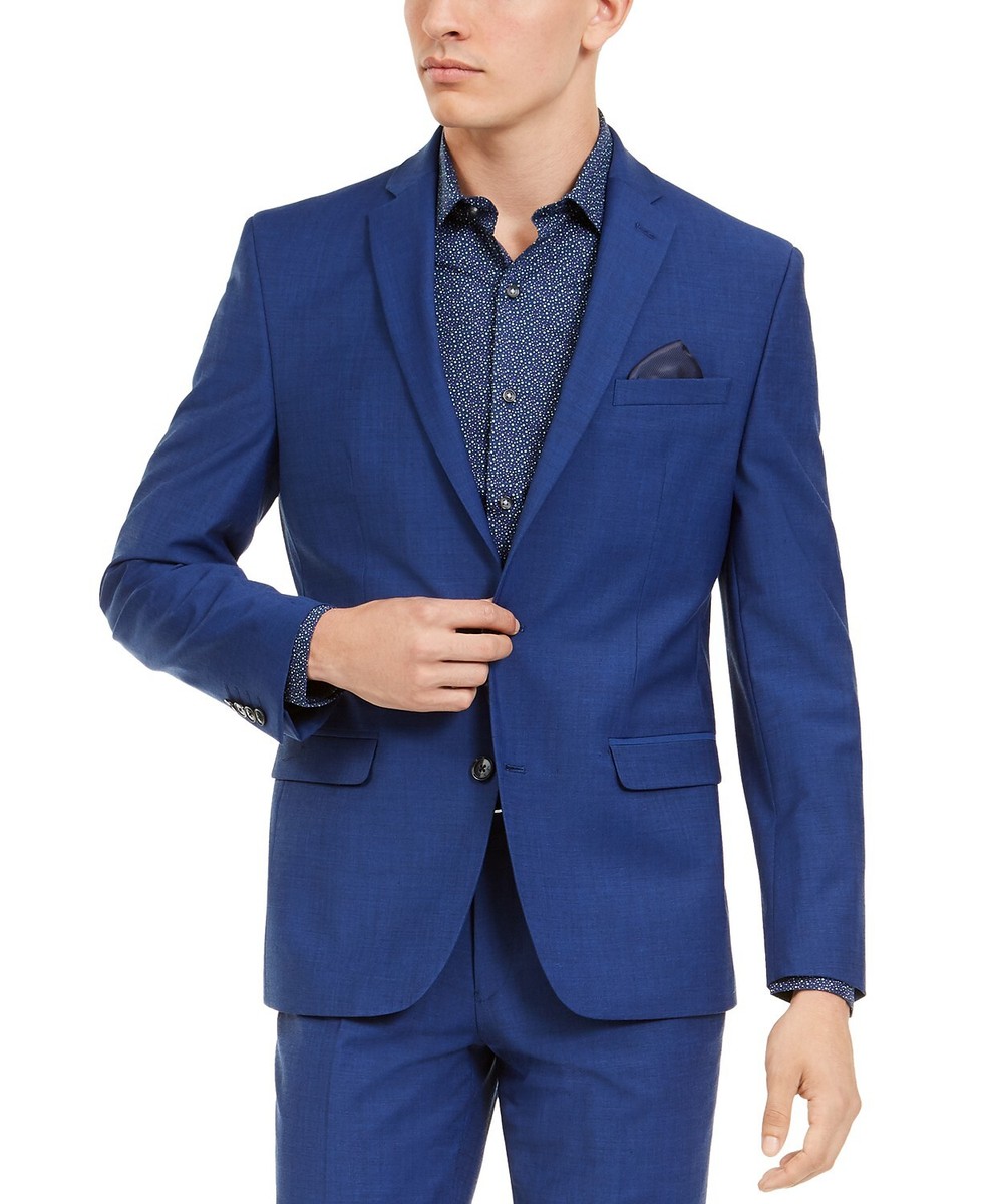 ジャケット・アウター Supreme Sharkskin Suit Blue Supreme Sharkskin Suit (FW19) - $598