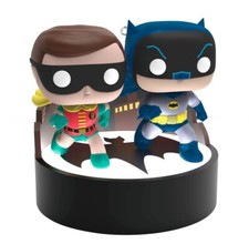 2023 Hallmark Batman And Robin Funko Pop Magic Light & Sound Keepsake Ornament