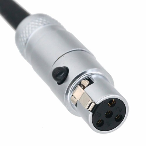 3.5mm Locking Plug to Mini-XLR Female TA4F 4pin Cable For Sennheiser Microphone - Picture 3 of 4