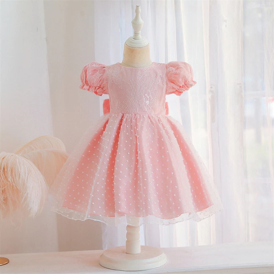 Baby Kids Girls Pageant Tutu Dress Wedding Bridesmaid Birthday Party Prom Gown - Image 2 of 4