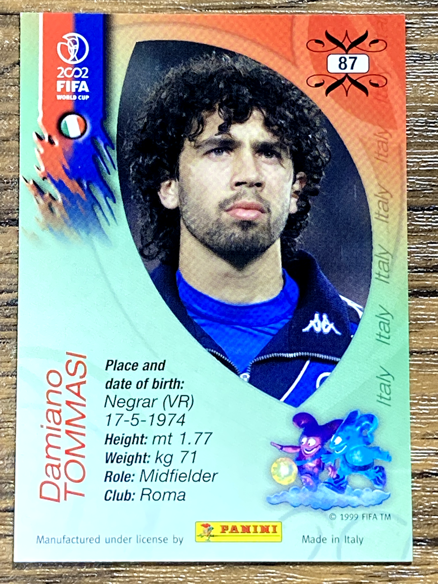 Free Shipping! Panini 2002 FIFA World Cup Card No.87 Damiano