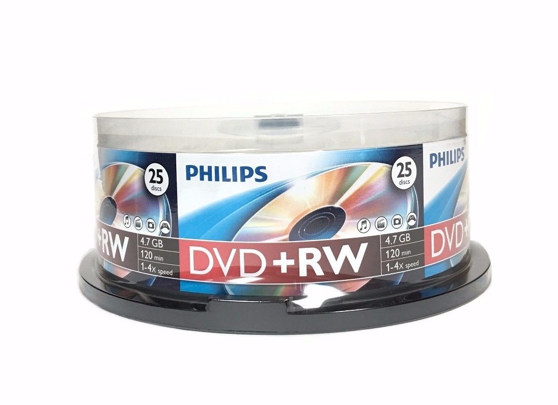 Vergelijken Wegenbouwproces Materialisme 25 PHILIPS 4X DVD+RW DVDRW ReWritable Branded Logo 4.7GB Blank Disc  609585150003 | eBay