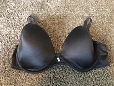 Aerie Gray Lightly Padded Tee Shirt Bra Sz 34C