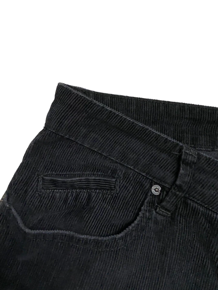 Pantalones de pana Ezekiel 302 5 bolsillos talla 31x32 negros EZ calce recto preppy Foto 3 de 4